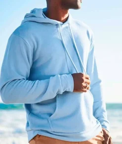 Online Nayked Apparel Men'S Soft Sueded French Terry Pullover Hoodie