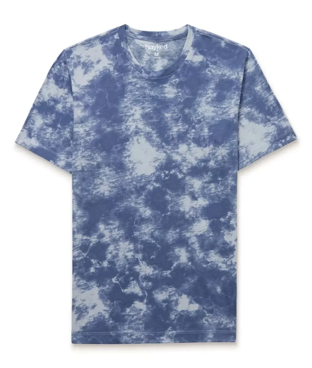 Fashion Nayked Apparel Men'S Soft Tie Dye Recycled Short Sleeve T-Shirt