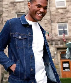 New Nayked Apparel Men'S Soft Vintage Denim Jacket