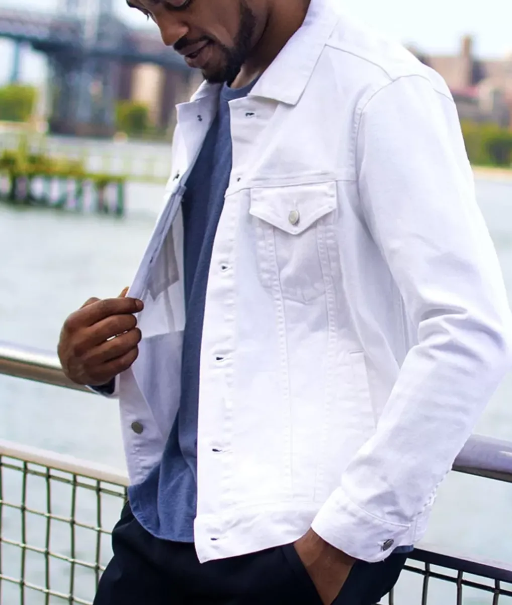 Online Nayked Apparel Men'S Soft Vintage Denim Jacket