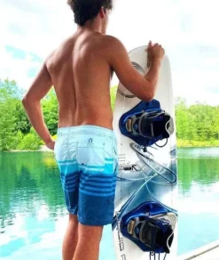 Discount Nayked Apparel Men'S Stripe Volley Swim Short/Discontinued