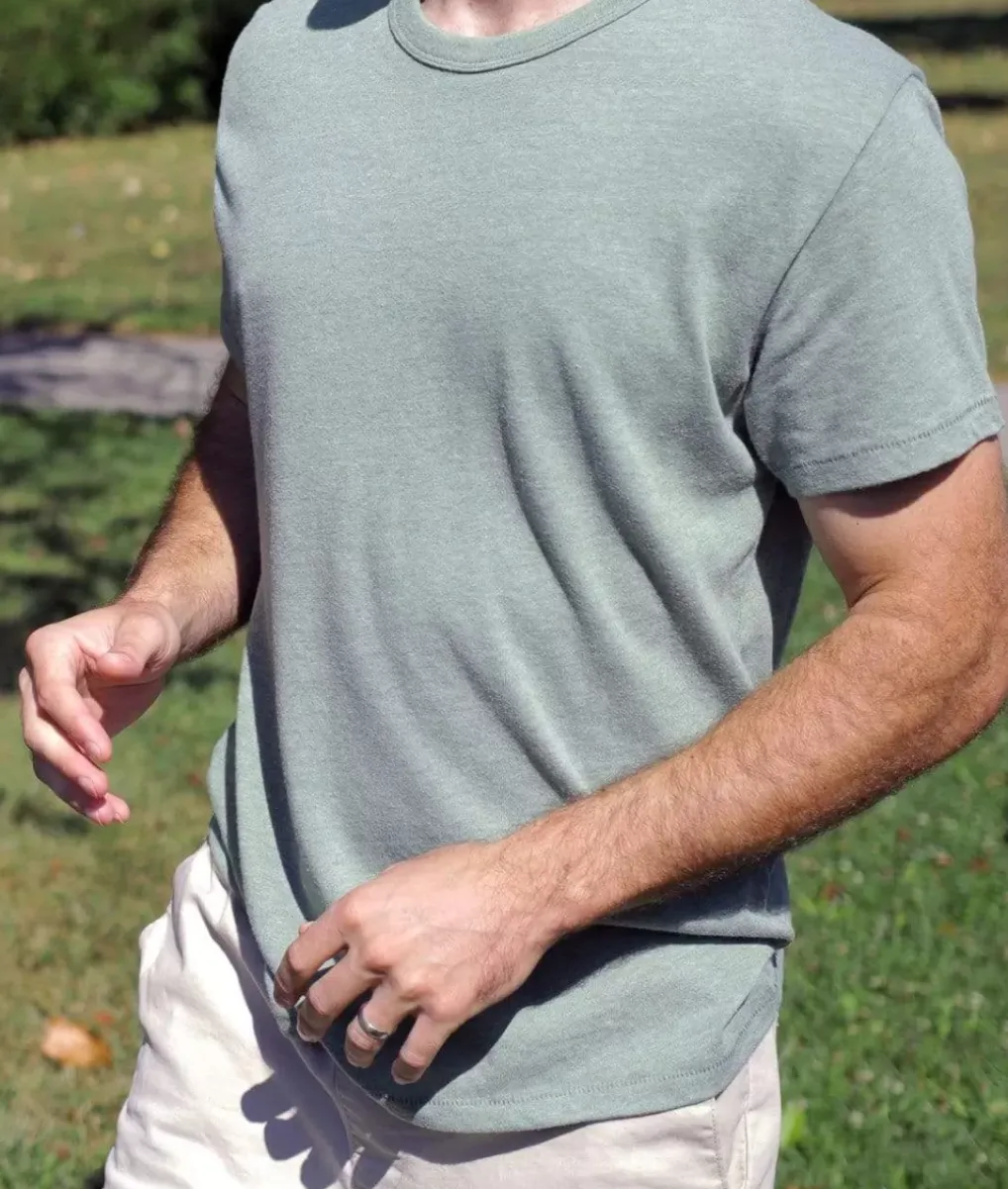 Online Nayked Apparel Men'S Vintage Crew T-Shirt