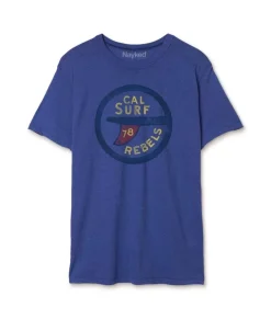 Clearance Nayked Apparel Men'S Vintage Graphic Crew Neck T-Shirt | Surf Rebels
