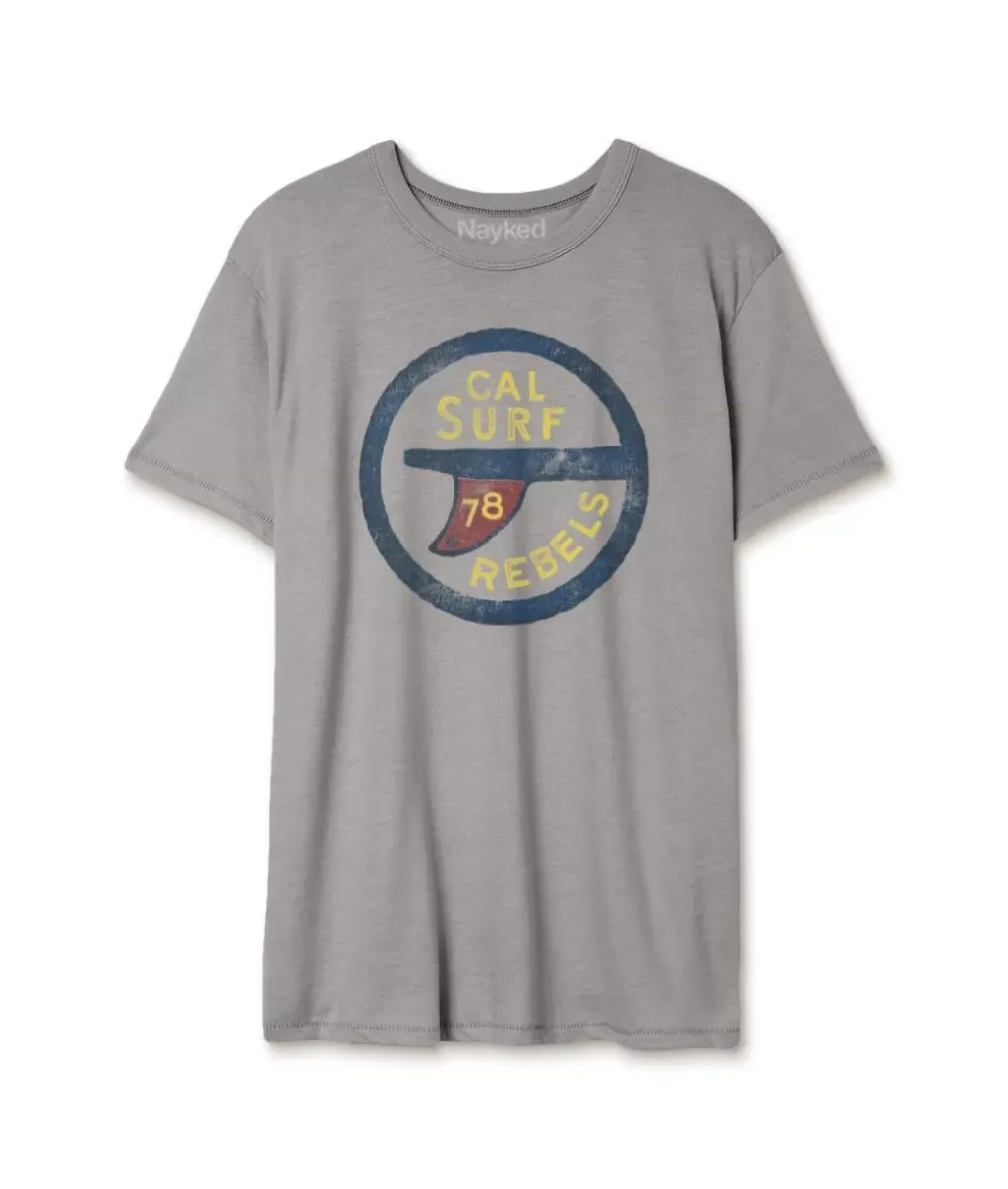 Fashion Nayked Apparel Men'S Vintage Graphic Crew Neck T-Shirt | Surf Rebels