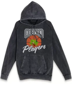 Online Nayked Apparel Men'S Vintage Raglan Graphic Hoodie | Ohio Players (Buckeye Leaf) Vintage Black