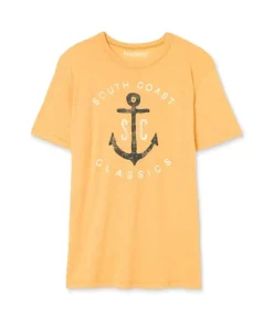 Sale Nayked Apparel Men'S Vintage Soft Cotton Poly Graphic T-Shirt | Sc Anchor