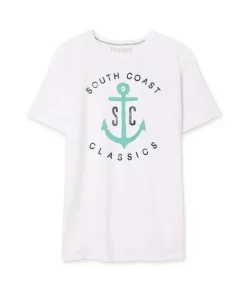 Discount Nayked Apparel Men'S Vintage Soft Cotton Poly Graphic T-Shirt | Sc Anchor