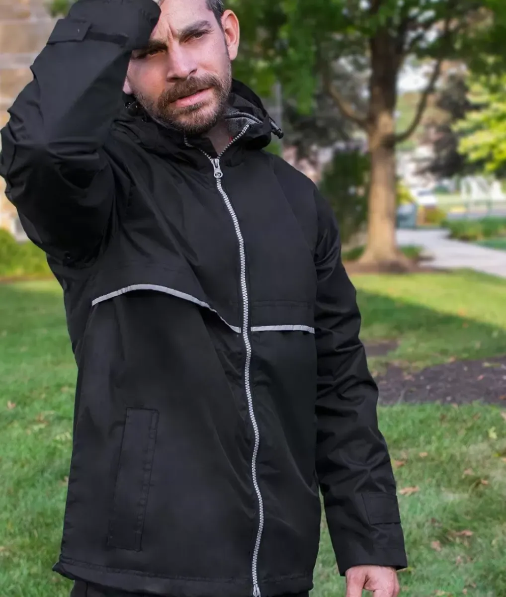 Sale Nayked Apparel Men'S Water-Resistant Tech Jacket/Discontinued Black