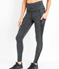 Outlet Nayked Apparel Real Women'S Plus High-Waist Splice Mesh Pocket Full Leggings/Discontinued