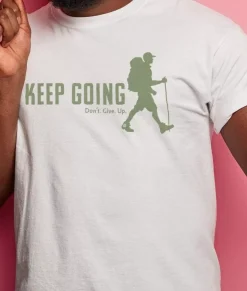 Discount Nayked Apparel Ridiculously Soft Big Graphic T-Shirt | Keep Going With Hiker