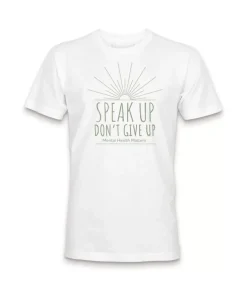 Sale Nayked Apparel Ridiculously Soft Crew Neck Graphic T-Shirt | Speak Up Don'T Give Up Front Graphic