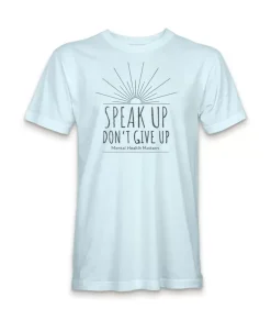 Sale Nayked Apparel Ridiculously Soft Crew Neck Graphic T-Shirt | Speak Up Don'T Give Up Front Graphic