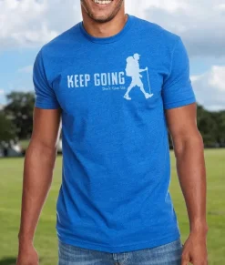 Best Nayked Apparel Ridiculously Soft Crew Neck Graphic T-Shirt | Keep Going With Hiker