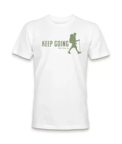 Best Nayked Apparel Ridiculously Soft Crew Neck Graphic T-Shirt | Keep Going With Hiker