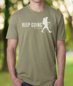 Sale Nayked Apparel Ridiculously Soft Crew Neck Graphic T-Shirt | Keep Going With Hiker