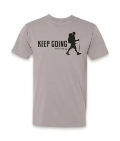 Sale Nayked Apparel Ridiculously Soft Crew Neck Graphic T-Shirt | Keep Going With Hiker