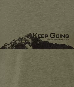 Fashion Nayked Apparel Ridiculously Soft Crew Neck Graphic T-Shirt | Keep Going Mountain View