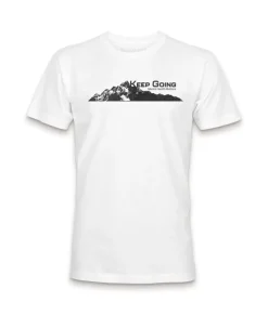 Fashion Nayked Apparel Ridiculously Soft Crew Neck Graphic T-Shirt | Keep Going Mountain View
