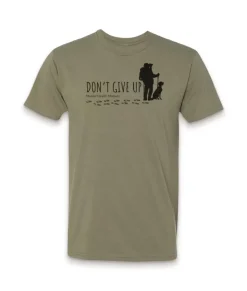 Outlet Nayked Apparel Ridiculously Soft Crew Neck Graphic T-Shirt | Don'T Give Up-Hike With Your Dog