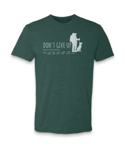 Outlet Nayked Apparel Ridiculously Soft Crew Neck Graphic T-Shirt | Don'T Give Up-Hike With Your Dog