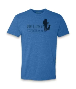 Online Nayked Apparel Ridiculously Soft Crew Neck Graphic T-Shirt | Don'T Give Up-Hike With Your Dog