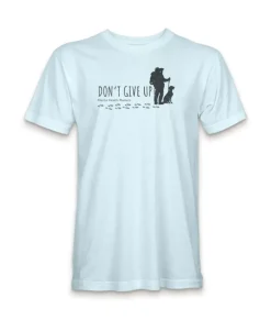 Online Nayked Apparel Ridiculously Soft Crew Neck Graphic T-Shirt | Don'T Give Up-Hike With Your Dog