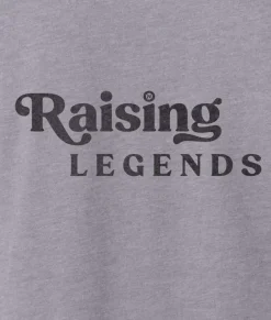 Outlet Nayked Apparel Ridiculously Soft Heather Sueded Graphic Tee | Raising Legends