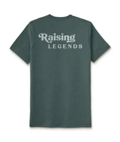 Outlet Nayked Apparel Ridiculously Soft Heather Sueded Graphic Tee | Raising Legends