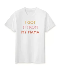 Best Nayked Apparel Ridiculously Soft Heather Sueded Graphic Tee | I Got It From My Mama