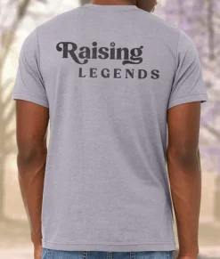 Clearance Nayked Apparel Ridiculously Soft Heather Sueded Graphic Tee | Raising Legends