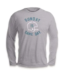 Hot Nayked Apparel Ridiculously Soft Saturday Is Game Day Graphic Long Sleeve Crew Neck T-Shirt