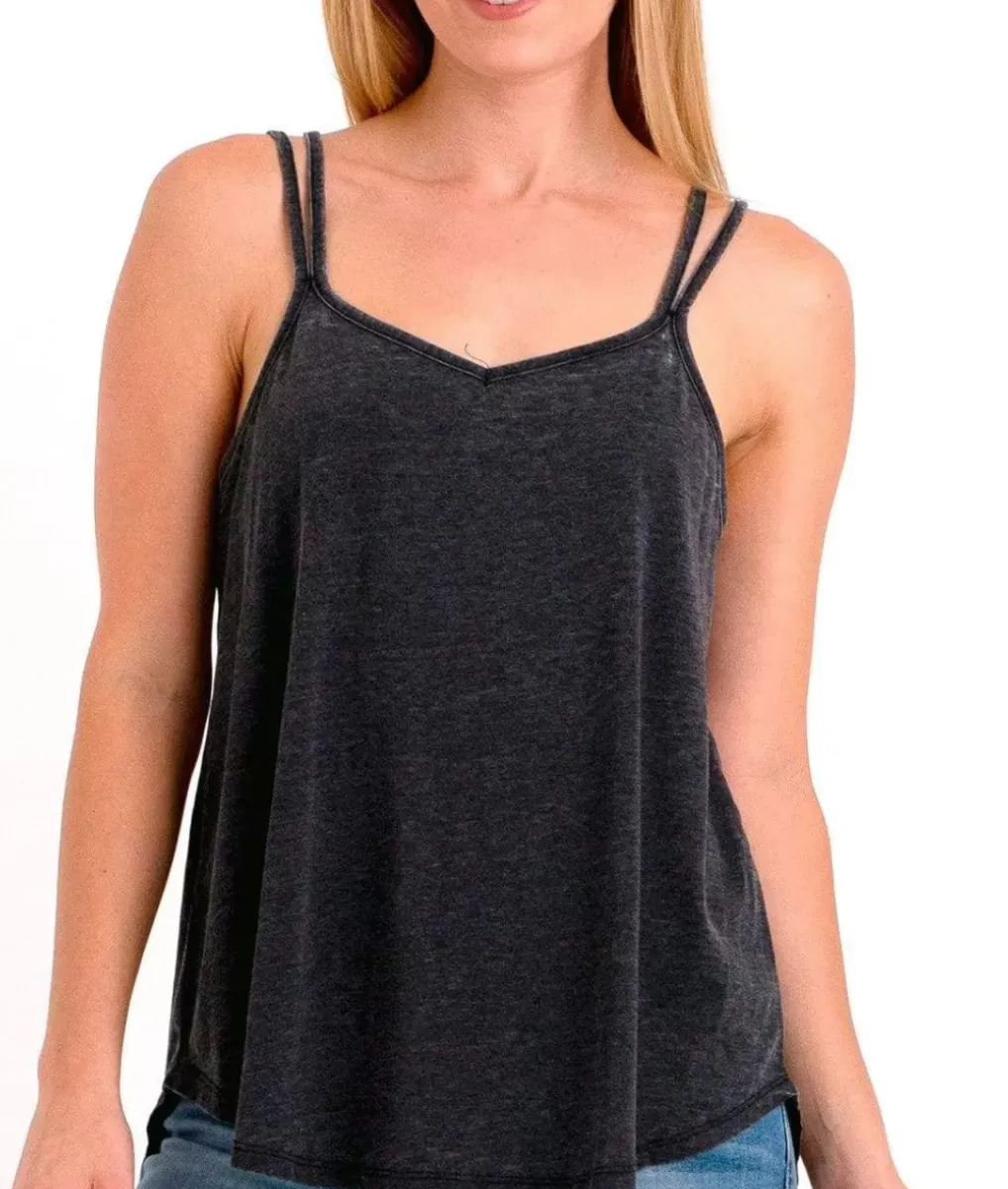 Sale Nayked Apparel Ridiculously Soft Vintage Wash Strappy Tank