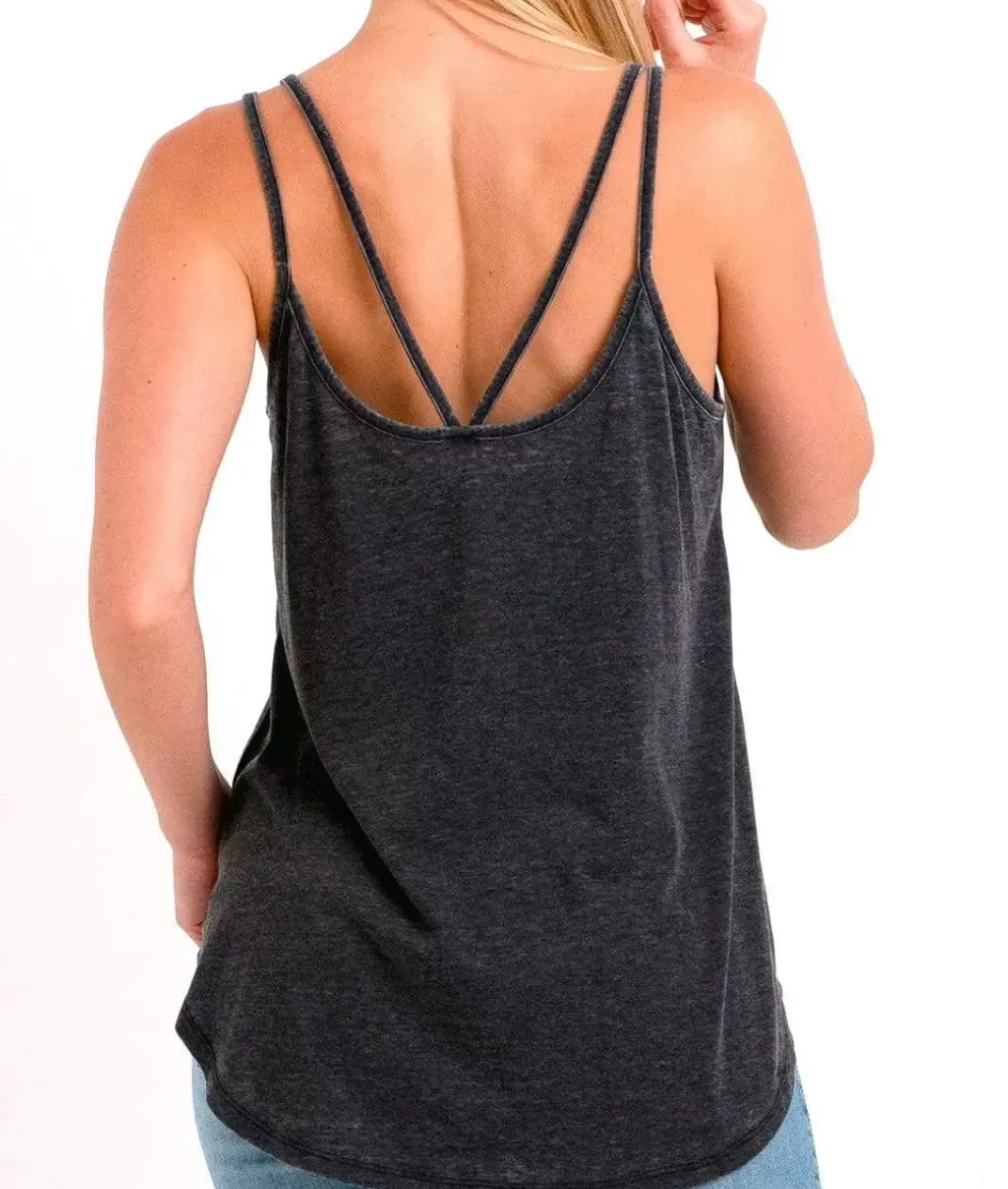 Sale Nayked Apparel Ridiculously Soft Vintage Wash Strappy Tank