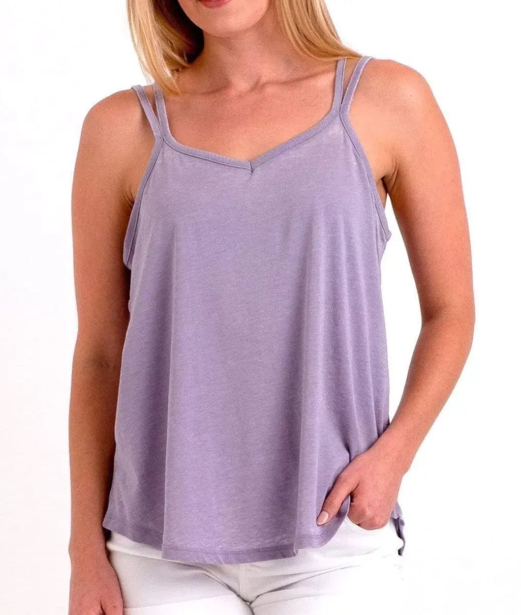 Sale Nayked Apparel Ridiculously Soft Vintage Wash Strappy Tank