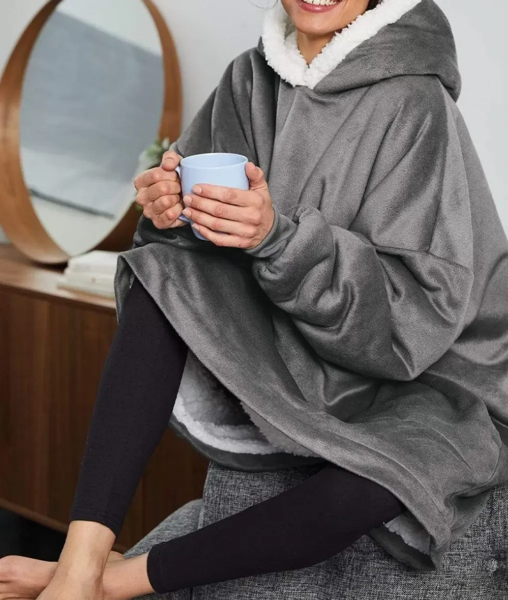 Sale Nayked Apparel Ridiculously Soft Wearable Hooded Blanket