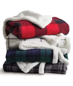 Outlet Nayked Apparel Sherpa Flannel Blanket