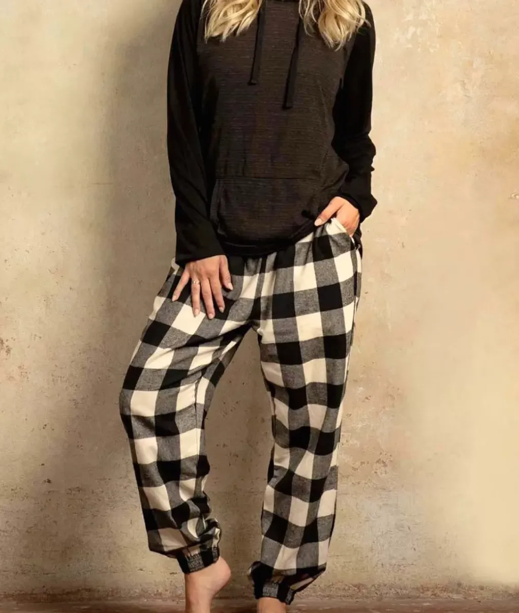 New Nayked Apparel Soft Unisex Flannel Jogger With Pockets