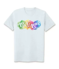 Hot Nayked Apparel Unisex Ridiculously Soft Lightweight Sueded Graphic T-Shirt | Love Is Love