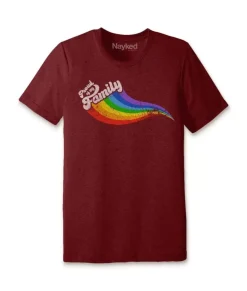 New Nayked Apparel Unisex Ridiculously Soft Lightweight Graphic T-Shirt | Proud Of My Family