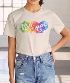 Sale Nayked Apparel Unisex Ridiculously Soft Lightweight Sueded Graphic T-Shirt | Love Is Love