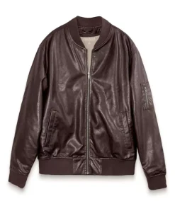 Fashion Nayked Apparel Vegan Leather Recycled Bomber Jacket