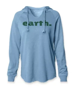 Best Nayked Apparel Women'S California Wave Wash Graphic Hoodie | Earth
