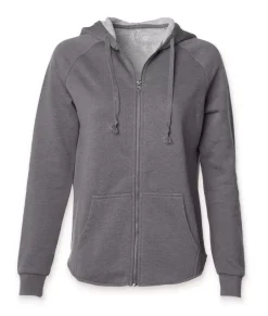 Clearance Nayked Apparel Women'S California Wave Wash Full-Zip Hoodie