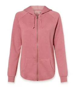 Clearance Nayked Apparel Women'S California Wave Wash Full-Zip Hoodie