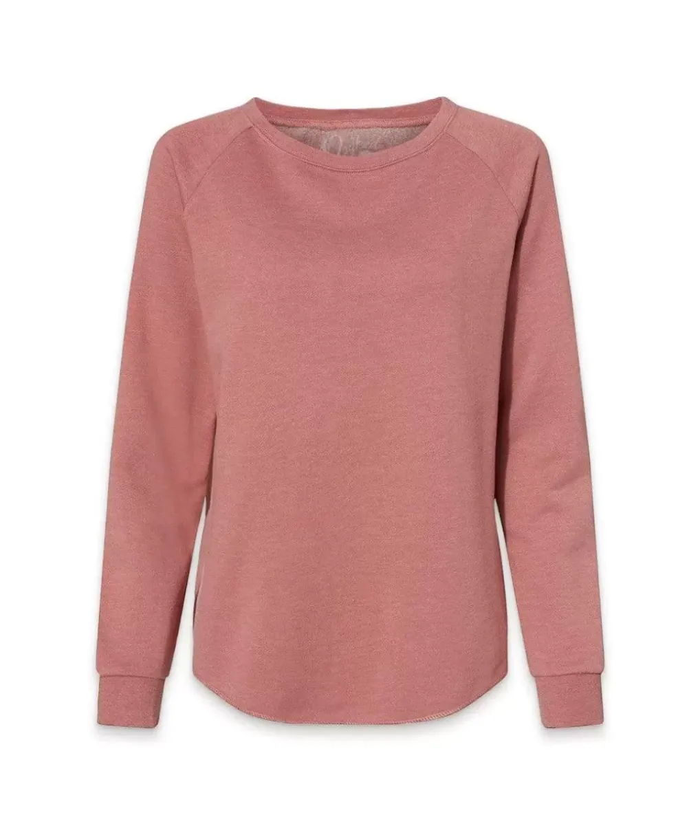 Online Nayked Apparel Women'S California Wave Wash Crewneck Sweatshirt