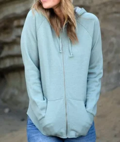 Hot Nayked Apparel Women'S California Wave Wash Full-Zip Hoodie