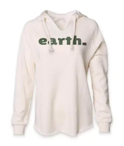 Discount Nayked Apparel Women'S California Wave Wash Graphic Hoodie | Earth