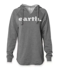 Discount Nayked Apparel Women'S California Wave Wash Graphic Hoodie | Earth
