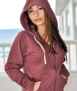 Clearance Nayked Apparel Women'S French Terry Full-Zip Hoodie