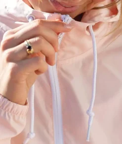 Fashion Nayked Apparel Women'S Lightweight Pullover Cropped Windbreaker